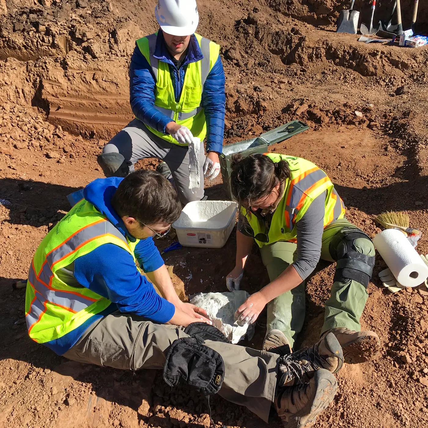 Paleo Resource Specialists at the job site