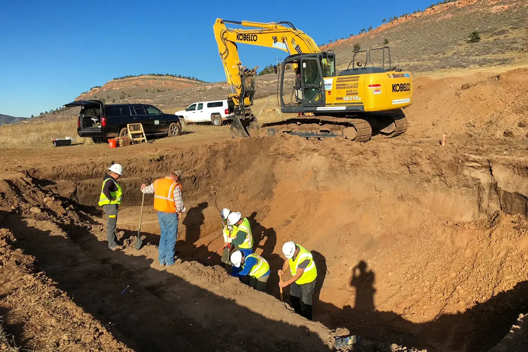 Paleontologists at work